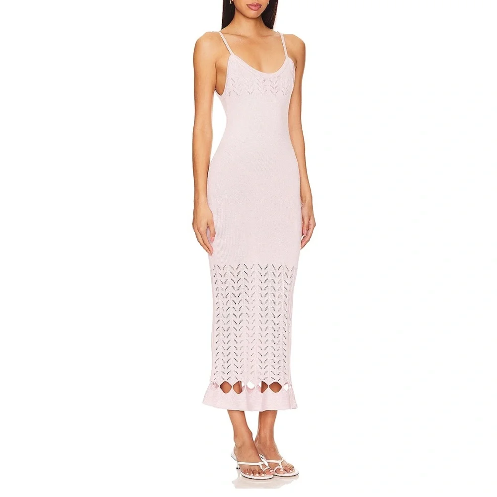 Nora Knit Dress in Blush Petal - Picture 2 of 3